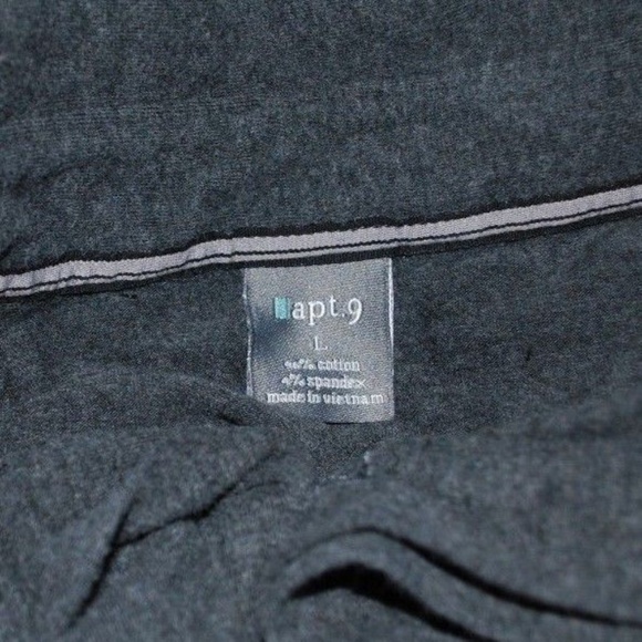 Apt. 9 Dark Gray Men Sweatshirt Size L - Picture 3 of 3